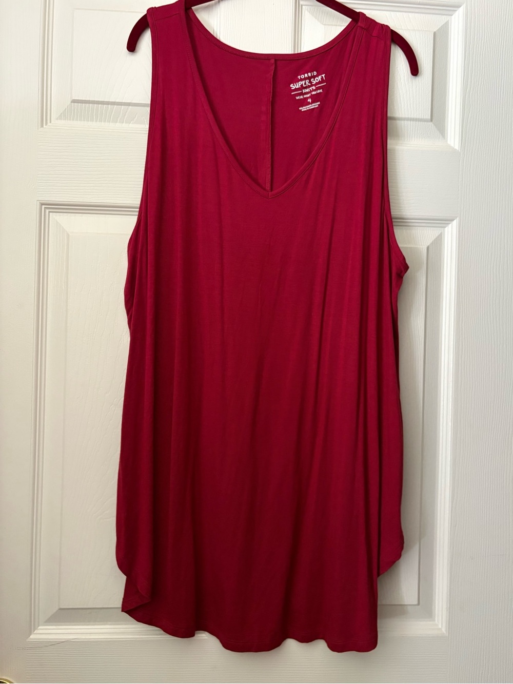 Torrid Red super soft v neck tank tunic  - SOLD OUT SIZE 4